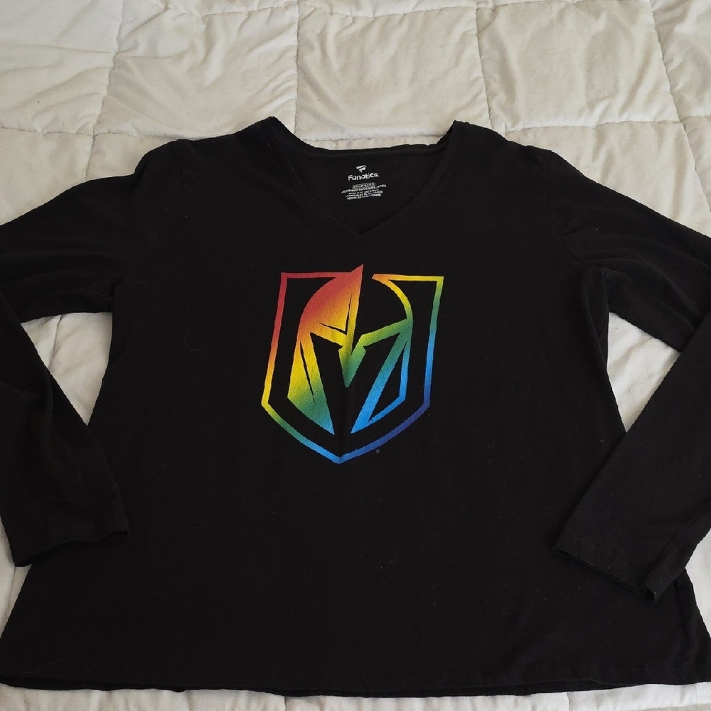 Fanatics Vegas Golden Knights Black Long Sleeve Tee Size XXL